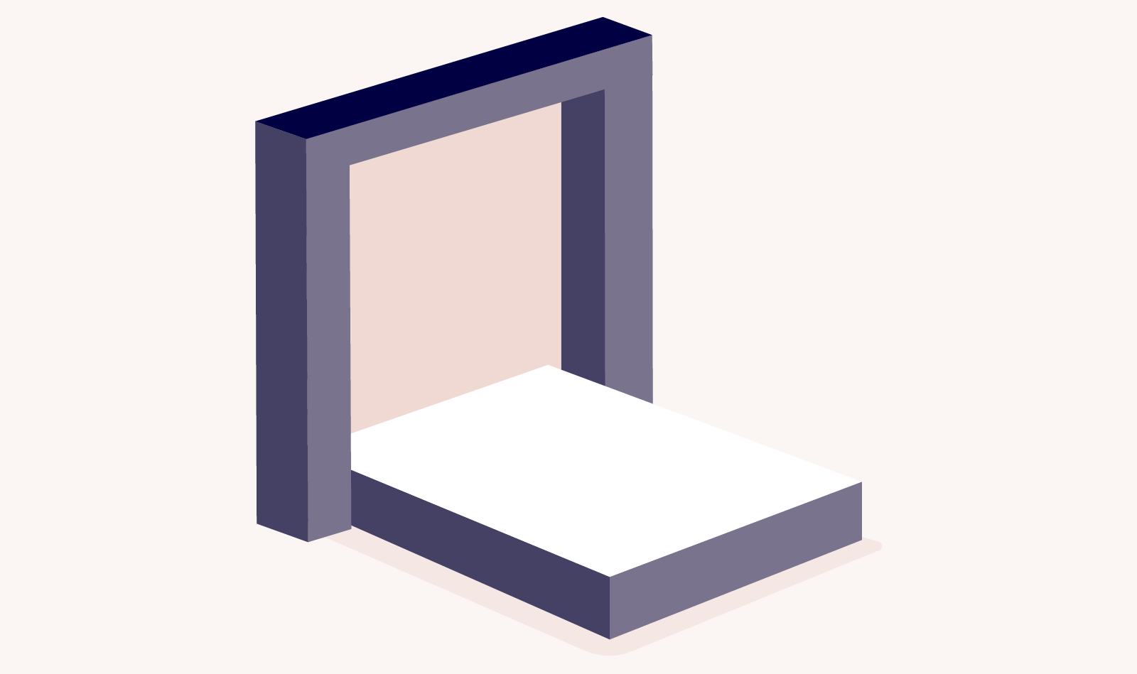 types of bed frames: illustration of a murphy bed frame