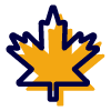 icon showing a yellow maple leaf with a blue outline