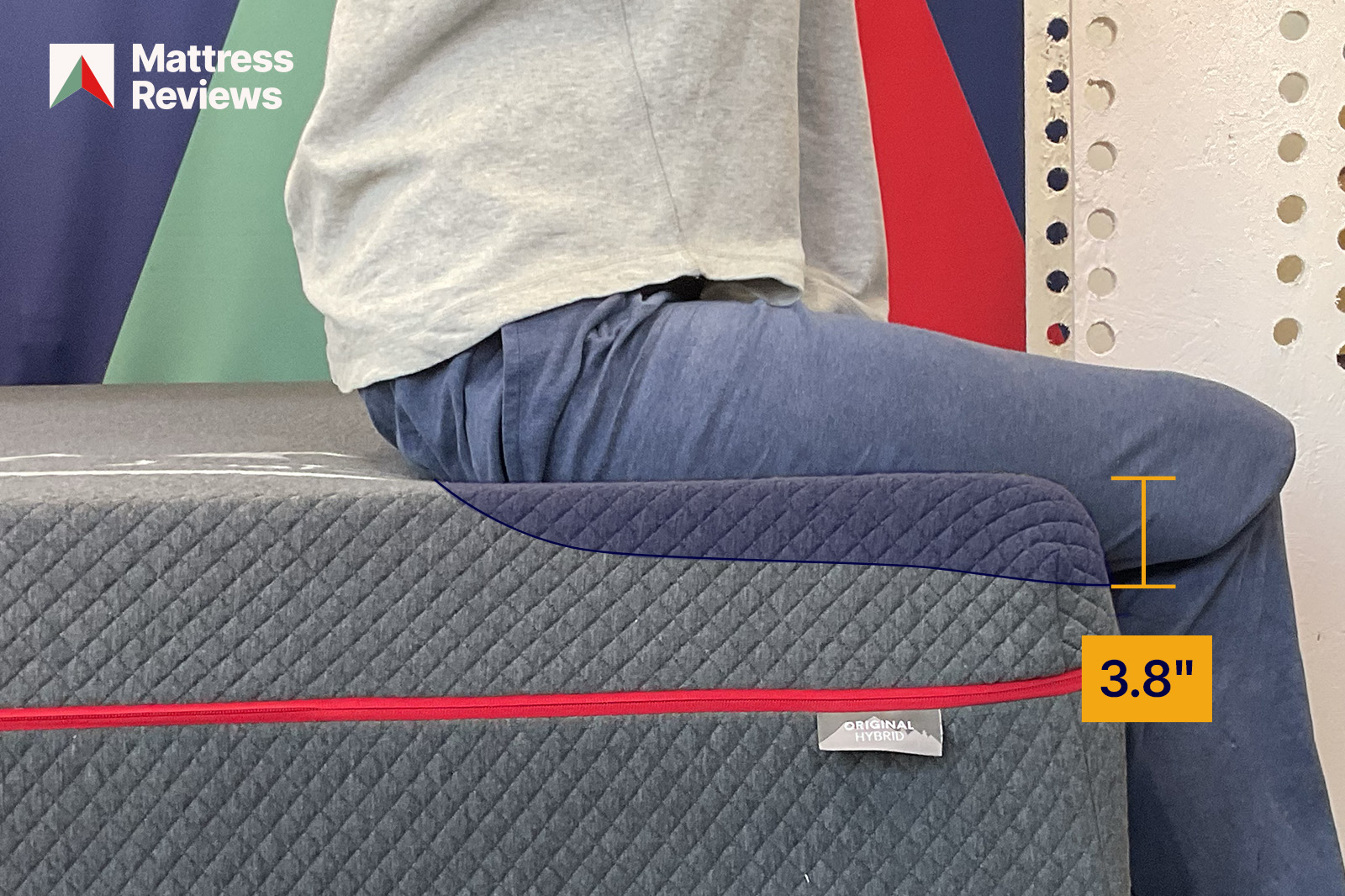 Mannequin sitting on the Douglas Orignal Hybrid showing 38