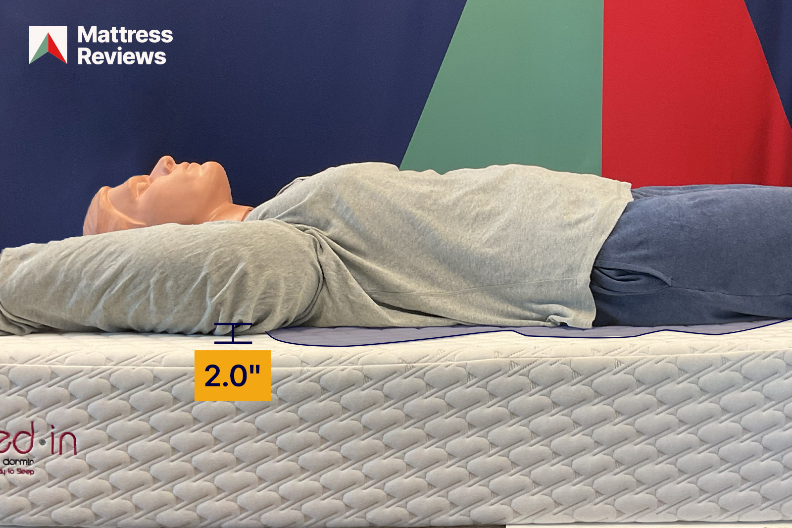 Photo of mannequin lying on the Dauphin Eden with 20