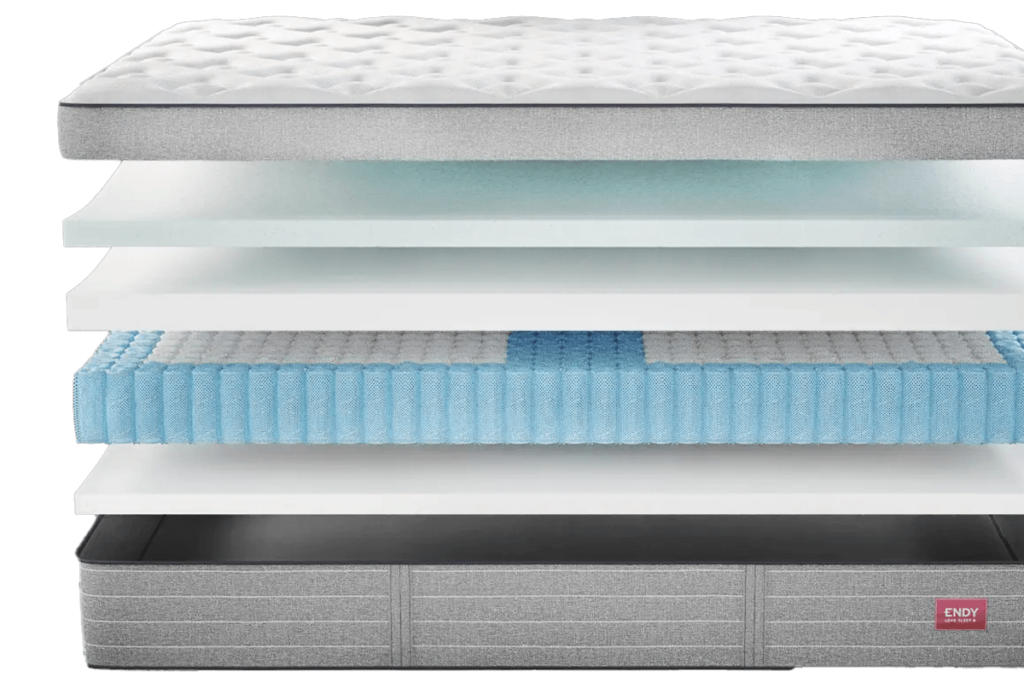 Endy Hybrid mattress layers