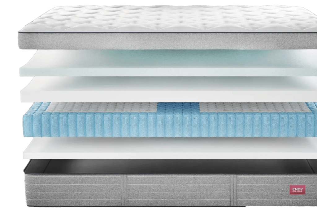 Endy Hybrid mattress layers