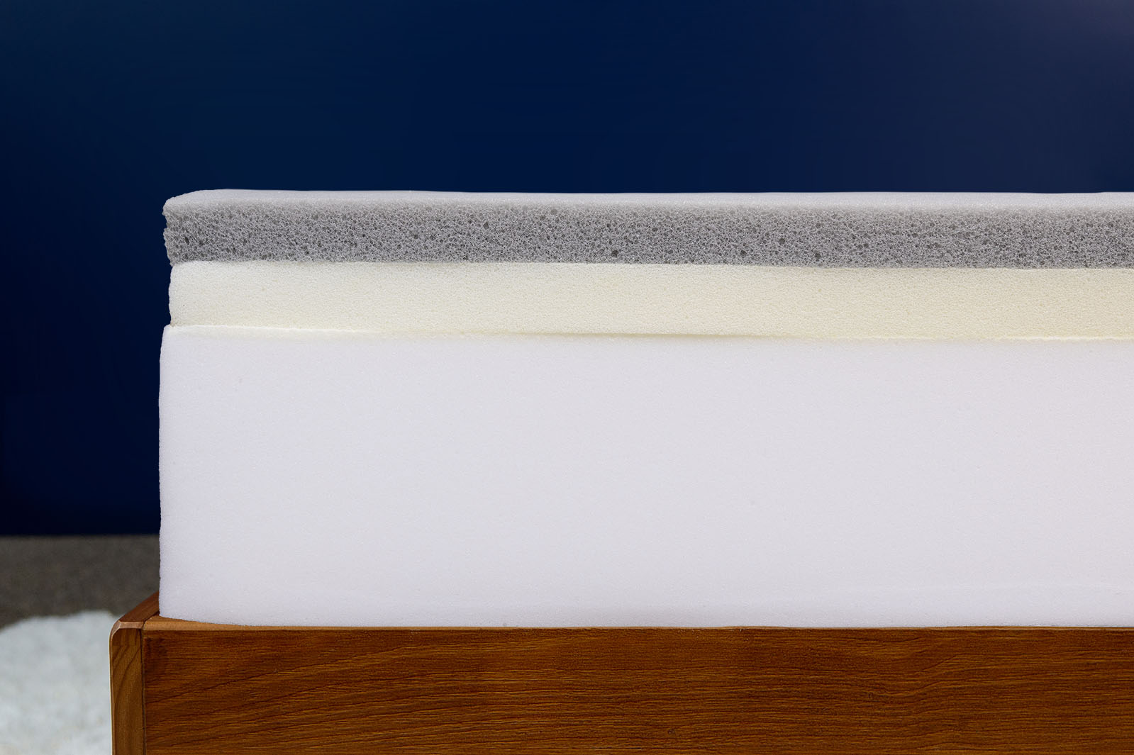 photo of The Casper mattress internal foam layers